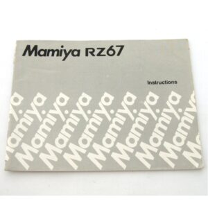 Mamiya RZ67 Pro Instruction Manual