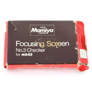 Mamiya M645 Focusing Screen Grid/Checker